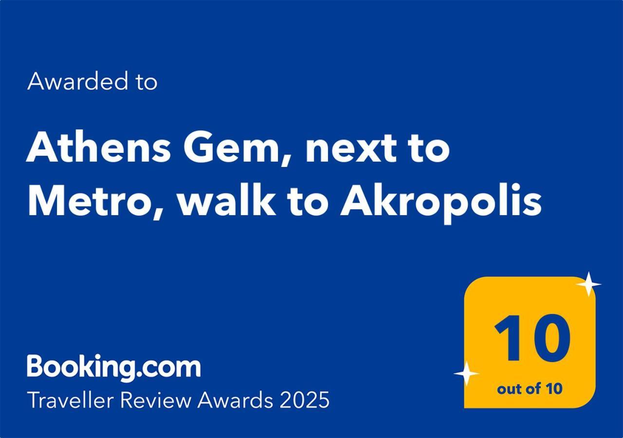 Athens Gem, Next To Metro, Walk To Akropolis Exterior foto